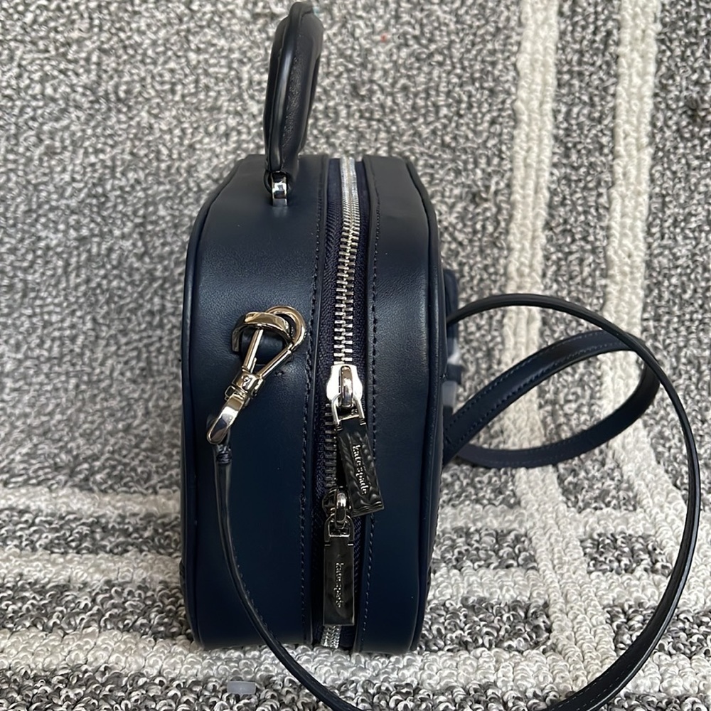 Kate Spade Traveler Trunk Crossbody Bag Blazer Blue Multi - Picture 7 of 16